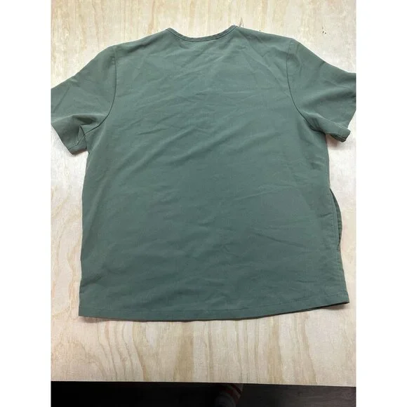 Figs Scrub Top Army Green XXL V-Neck Short Sleeve Basic Medical Hospital - Picture 3 of 5